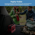 Comprehensive First Aid Kit, Premium Emergency Trauma Kits with Shoulder Strap for Car Camping Gear, Labelled Compartments Survival Kit, Home Essentials, Outdoor Emergency Medical Supplies -324 Piece