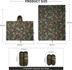LOOGU Camo Blanket Waterproof Insulation Poncho Liner for Outdoor Camping, Hiking, Hunting, Survival, Backpacking, Picnicking