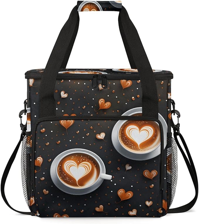 Travel Coffee Maker Carrying Bag Compatible with Keurig K-Mini or K-Mini Plus, Single Serve Coffee Maker Portable Storage Bag with Shoulder Strap(Bag Only)