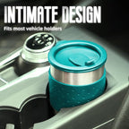 Portable Coffee Maker for Travel Camping Car, Ground Coffee Machine Single Serve with 10 oz Travel Mug for Traveling, RV, Office, Home and Dorm, 12V, Green