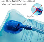 Insulated Hydration Backpack Pack with 3L BPA Free Leak Proof Water Bladder, Large Storage Lightweight Hiking Daypack with Waist Pouches & Cooler Layer, for Running, Biking, Camping, Festival