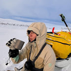 Camping Mug Titanium Double Wall Coffee Tea Cup with Inner Filter with Classic Handle