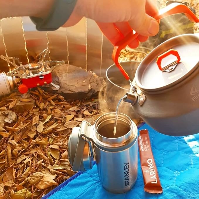 Fire-Maple Feast T3 Camping Kettle | 0.8 Liter Lightweight | Portable Teapot Aluminum for hiking camping