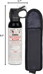 SABRE Frontiersman MAX Bear Spray – 40 ft Range, Maximum Strength, The Only EPA-Registered Spray for Bears & Mountain Lions, 7.9 oz, Glow Safety Clip, Outdoor Hiking & Camping Protection