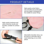 1/2PCS Travel Pillow Stuffable with Clothes As Carry-On Luggage Fits Up to 3 Days of Travel Essentials, Multifunctional U-Shaped Pillowcase for Business, Trip, Outdoor (1PCS-Pink)