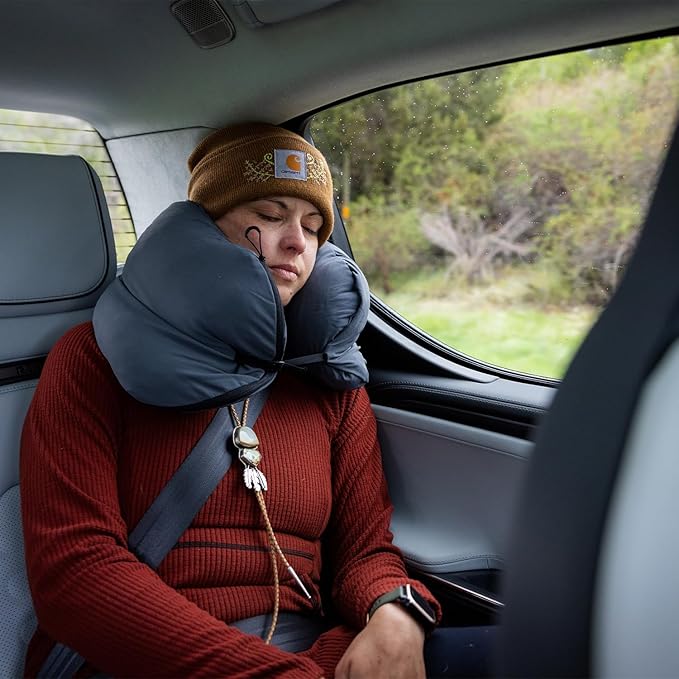 HEST Camping Pillow - Temperature Resilient, Memory Foam, Packable Travel Pillow