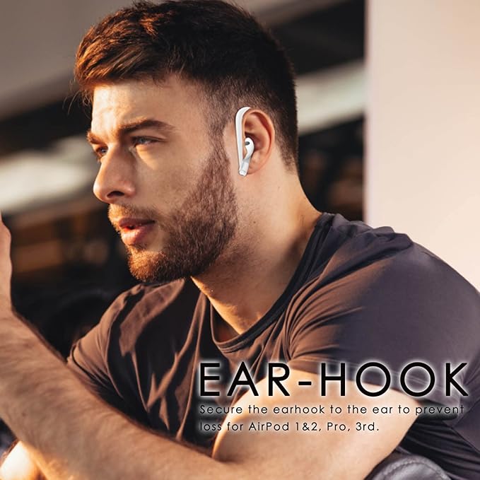 【5 Pack】Ultra Strong Magnetic Straps Anti-Lost Cord,Silicone Sports Lanyard and Ear Hook - 5 Anti Lost Straps + 1 Pair EarHook