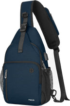 MOSISO Sling Backpack Bag, Crossbody Shoulder Bag Travel Hiking Daypack Chest Bag with Front Square Pocket&USB Charging Port