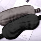 Silk Sleep Mask Light Blocking Luxury 100% Mulberry 19mm Silk Eye Mask Eye Cover Blindfold Ultra Soft Light & Comfy Anti Aging Skin Care with Travel Bag Gift Package