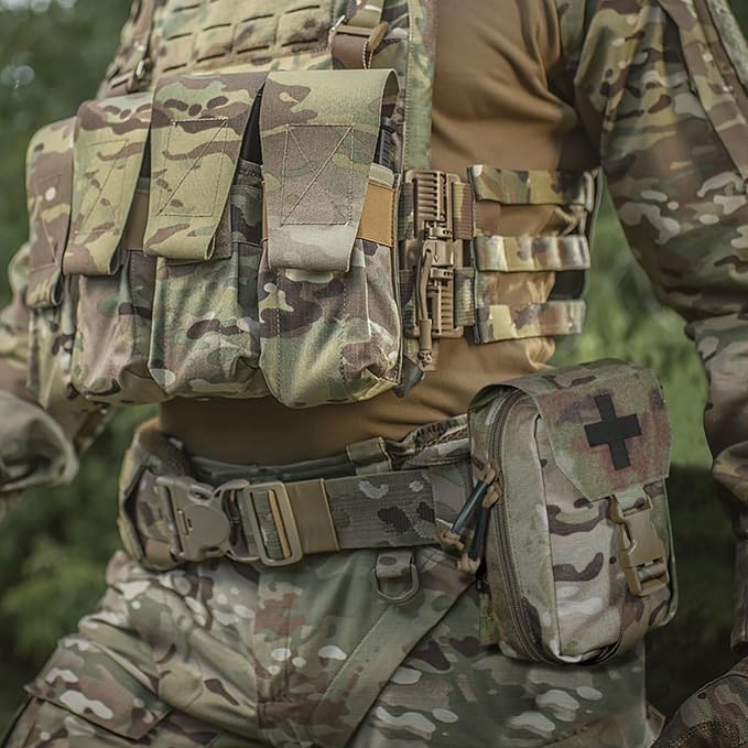 PETAC GEAR Tactical Rip Away Medical IFAK Pouch Tear Off First Aid EDC Pouches Molle & Belt Outdoor Emergency Survival Bag