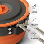 Sea to Summit Frontier Ultralight Collapsible 1-Liter Pot for Backpacking and Camping