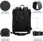Apollo Walker Dog & Cat Carrier Backpack for 4-18lb Pets - Ventilated Safe Design with Padded Back Support, Breathable Mesh Pet Backpack for Hiking, Travel, Outdoor (Black)