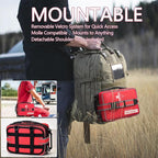 Advanced Comprehensive First Aid Kit with Well Organized Labelled Compartments Removable MOLLE System First Aid Trauma Kits for Car, Home,Camping, Office and etc.-401 Piece