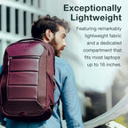 Osprey Ozone Laptop Backpack with Ventilated AirScape™ Backpanel - Lightweight Travel Backpack with 16” Laptop Sleeve - Carry-On Compatible Travel Bag for Men and Women, Black