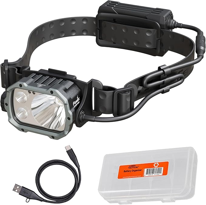 Fenix HP35R SAR 4000 Lumen USB-C Rechargeable Headlamp, with Spotlight and Floodlight and Flame Retardant Headband for Search and Rescue, Outdoor Use, Emergencies and More