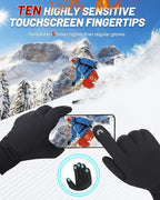 RIGWARL Gloves for Cool&Cold Weather Waterproof, Winter Gloves for Men Women Touch Screen