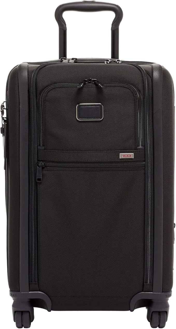 TUMI - Alpha International Expandable 4 Wheeled Carry-On - Rolling Carry On Suitcase for Domestic & International Travel - Black