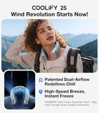 TORRAS COOLiFY 2S Neck Fan, 3 Model, 3-28H Extended Battery Life, Neck Fans that Blow Cold Air, Neck Air Conditioner, Cooling Neck Fan for Work, Hiking, Travel. Gifts for Dad Husband Father, Grey