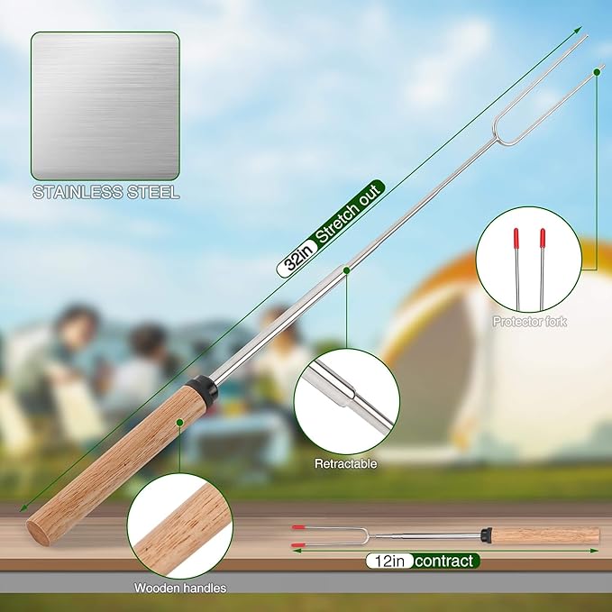 Camping Essentials Cookware Cooking Utensils Set - Portable Camp Kitchen Mess Kit Outdoor Accessories, Stainless Steel & Silicone, Camping Gear Equipment for RV Picnic Grill