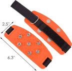 Crampon Traction Cleats Anti-Skid Traction Grips Crampons Spikes 7 Point Cleats for Footwear for Walking, Jogging, Hiking, Mountaineering Ice Snow Grips