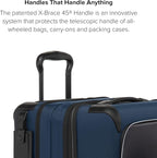 TUMI - Aerotour 4 Wheel Expandable Luggage - Men's and Women's Lightweight Business and Leisure Travel Suitcase - 21.75" International Expandable Carry-On, Navy