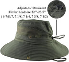 CAMOLAND Mens Fishing Hat Wide Large Brim Sun Hat with Outdoor UV Protection