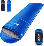 Down Sleeping Bag for Adults, 600 Fill Power, Ultralight & Compact with Compression Sack for Backpacking, Camping, Hiking