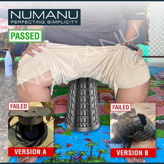 2-Pack 2025 Upgraded Collapsible Stool & Dual Carry Bag + Clips, Max 620lb Portable Folding Stool, Height Adjustable Retractable Telescopic Seat, Travel Chair, Foldable Camping Stool/Footrest