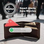 Wallet Tracker Card, Slim Rechargeable Bluetooth Item Locator, Smart Finder Compatible with Apple Find My for Wallet, Luggage, Passport, IP68 Waterproof (iOS Only) (Carbon Fiber Red)