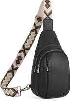 CLUCI Crossbody Bags for Women Men,Leather Sling Bag Cross Body Backpack for Woman Gifts for Women Birthday Unique