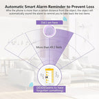 Aircawin GPS Tracker Case,Key Item Finder Locator,No Monthly Fee App for iOS/Android 2023 Latest,Portable Anti-Lost Bluetooth Mini Tag Item Tracker for Luggages/Kids/Pets/Phone/Wallet/Bag-1Pcs-Purple