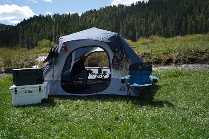 Quilted Standard Camping Chair with Padded Seat and Back for Camping/Hiking/Backpacking Made by Caddis Sports (Standard Chair (Blue))