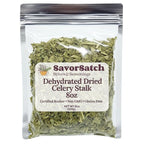 SavorSatch Dehydrated Dried Celery Flakes, Crosscut – 8oz Resealable Pouch | Dried Vegetables for Cooking, Soups, Stews, Camping, Emergency Supply | Certified Kosher