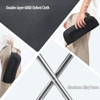 13-inch Lightweight Aluminum Folding Stool - Portable Compact Camping Stool Supports 300lbs, Handbag Style Carry - Ideal for Camping, Fishing, Backpacking, Outdoor, Travel