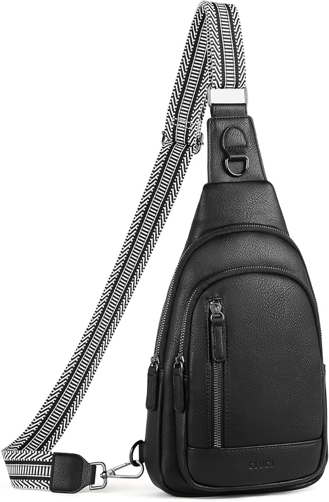 CLUCI Crossbody Bags for Women Men,Leather Sling Bag Cross Body Backpack for Woman Gifts for Women Birthday Unique