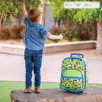Stephen Joseph, Kids Roling Carry-On Luggage, 12.5"L x 6.5"W x 18"H, Blue Shark