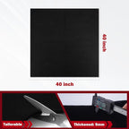 kanhiro 40x40 Inch Large Welding Blanket Fireproof Pad - 5mm Thickened Fire Resistant Carbon Felt Cloth, Flame Retardant Fabric, Heat Shield for Grill Cover, Soldering, Firepit, Smoker
