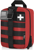 Medical Molle Pouch Tactical - 1000D Nylon First Aid Pouch, Big Capacity EMT Pouch Utility, Heavy Duty Military Grade Rip-Away Ifak Pouch for Home and Outdoor Activities（Bag Only