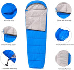 Lightweight Mummy Sleeping Bag 2.87lbs, Backpacking Sleeping Bag 42℉-55℉, Nylon Shell and Lining, Compact, Ultralight Sleeping Bag for Backpacking Camping Hiking