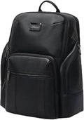 Durable Leather Laptop Business Backpack Perfect for Men & Women, Work Backpack Fits 15.6 Inch, Premium Quality Travel Bag with USB Charging Port, Water-Resistant, Bookbag with Multiple Pockets