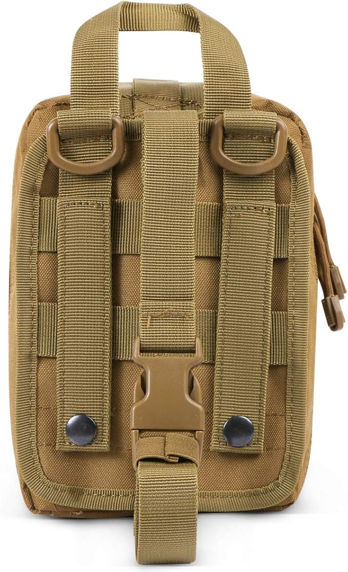 Gogoku First Aid Pouch 1000D Nylon Tactical Molle Tear Away Medical Pouch Empty Utility Pouch for Outdoor Activities Medical Supplies Camping Hiking Travel,Bag Only