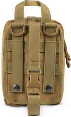 Gogoku First Aid Pouch 1000D Nylon Tactical Molle Tear Away Medical Pouch Empty Utility Pouch for Outdoor Activities Medical Supplies Camping Hiking Travel,Bag Only