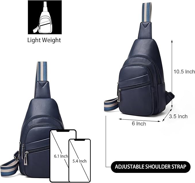 Sling Bag Crossbody Bags for Women Small Cross Body Bag Fanny Packs Chest Sling Purse for Daily Travel Leisure Sport