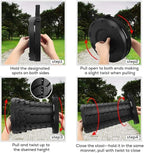 2 Pack Collapsible Stool, 400lbs Max Weight, Lightweight But Sturdy, Portable Retractable Folding Telescoping Foldable Camping Stool for Adults Outdoor Fishing Hiking BBQ