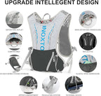 INOXTO Hydration Vest Backpack,Lightweight Water Running Vest Pack with 1.5L Water Bladder Bag Daypack for Hiking Trail Running Cycling Race Marathon for Women Men