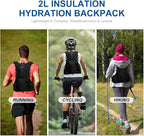 INOXTO Hydration Pack Backpack ，Water Backpack with 2L Leakproof Water Bladder, Running Hydration Vest for Man, Daypack for Cycling Motocross Climbing Trail Running