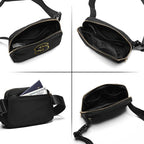 Gitus Belt Bag Fanny Pack Crossbody Bags with Initial Letter Patch Gifts for Wife Older Women Mother Coworker Bridesmaid Anniversary Travel Gifts Beach Gifts (Black-S)