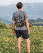 WATERFLY Fanny Pack Waist Bag: Hiking Water Bottle Holder with Strap Waist Pack for Women Men Hydration Hip Packs for Running Walking Traveling-Coffee Brown