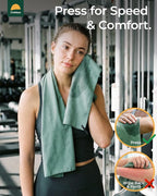 Quick Dry Microfiber Towel Travel, Beach & Camping Towels. Fast Drying, Super Absorbent & Ultra Compact for Travel, Bath, Gym, Swimming, 1 Pack, 60''x30'' Army Green