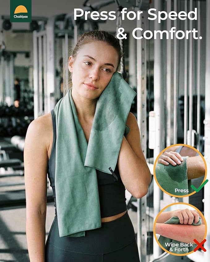 Quick Dry Microfiber Towel Travel, Beach & Camping Towels. Fast Drying, Super Absorbent & Ultra Compact for Travel, Bath, Gym, Swimming, 1 Pack, 60''x30'' Army Green